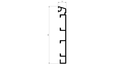 AWP 302 Dørramme 99mm 3 lags -