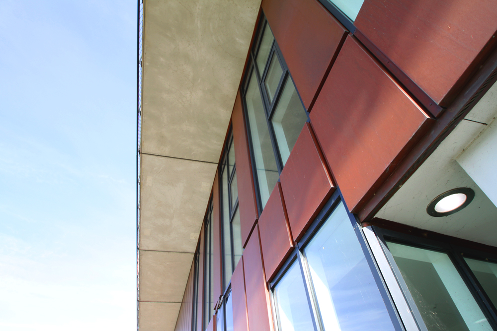 Ny facade lavet af TECU Classic Bond