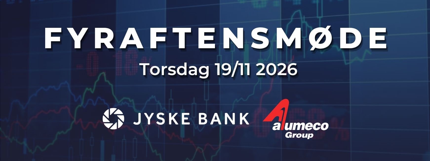 Fyraftensmøde: Økonomiske udsigter for 2027. Torsdag d. 19/11 2026.