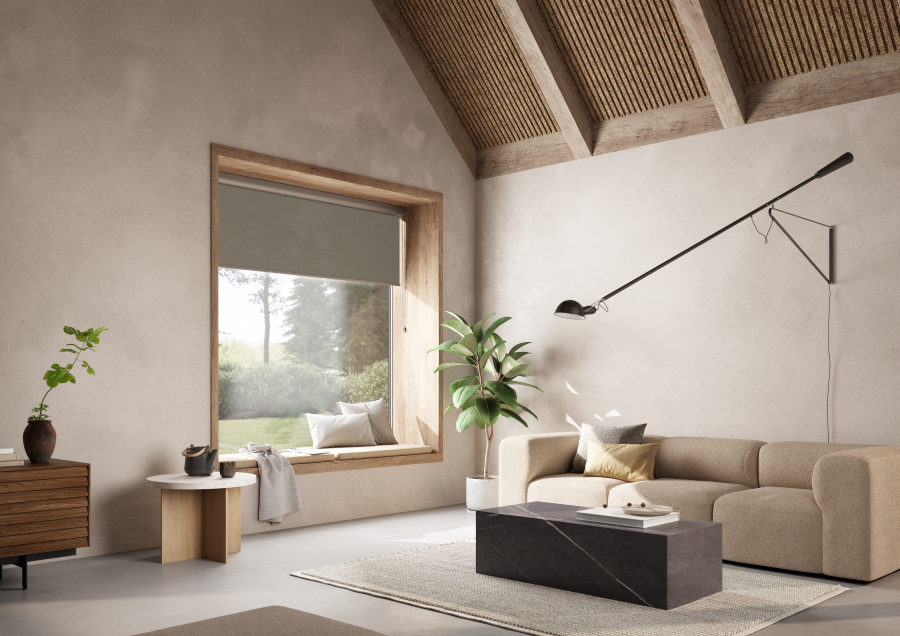 Fischer Roller Blind Classic Living Room Lifestyle Image Lowres