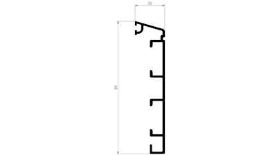 AWP 301 Dørramme 99mm 2 lags -