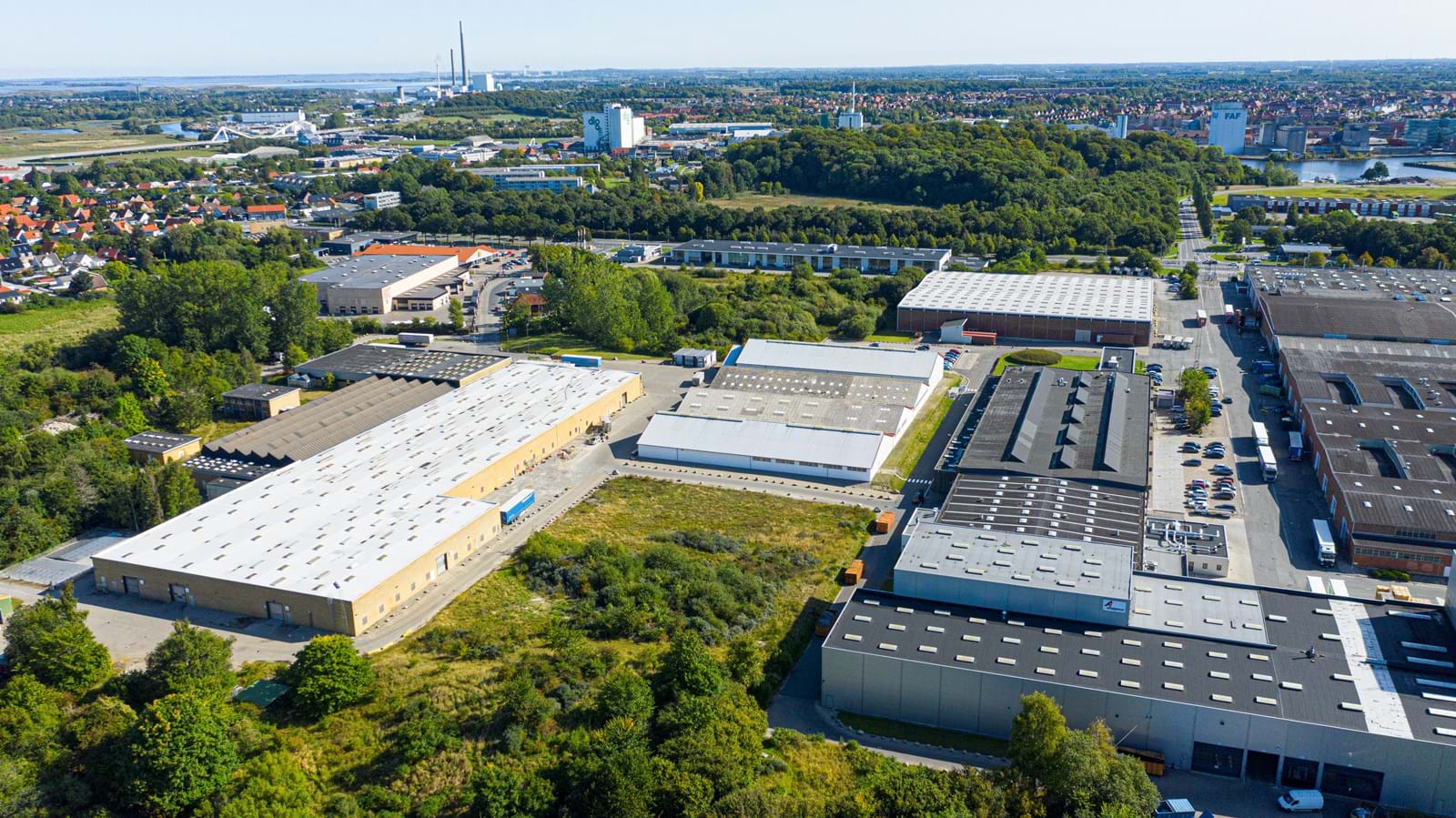 Alumeco råder over 45.000 m2 på hovedkontoret på Næsbyvej i Odense.